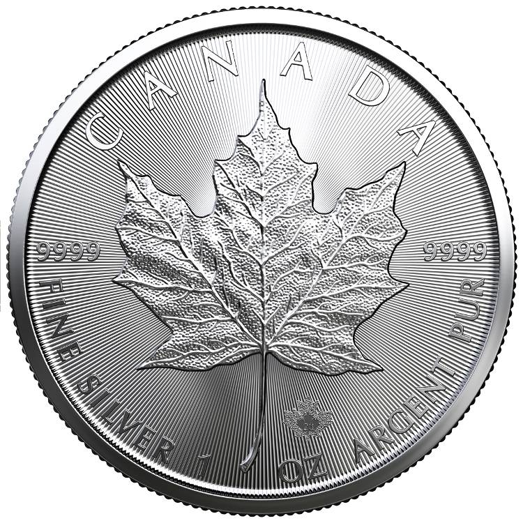 1 oz Silver maple leaf coin